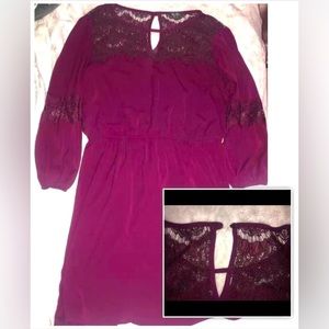 Dark Purple Lily Rose Dress